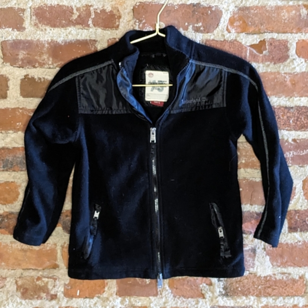 Timberland Size 5 Black Fleece Full‎ Zip Jacket